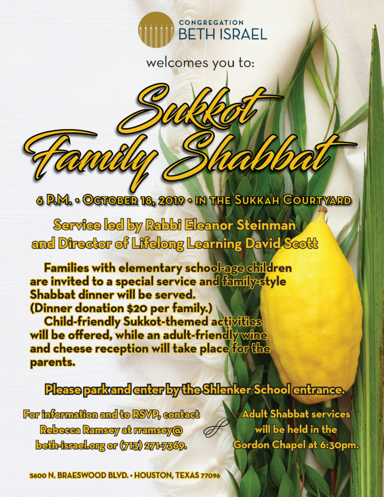Sukkot Family Shabbat 3