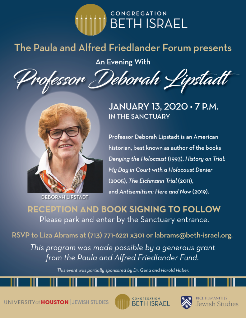 An Evening with Deborah Lipstadt 3